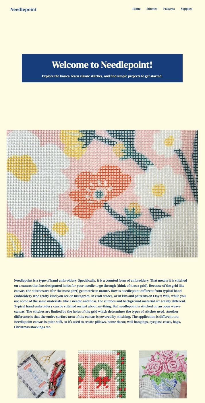Needlepoint Site Image